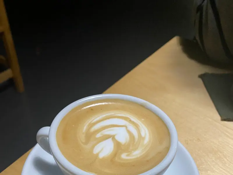 플랫화이트의 아름다운 라떼 아트