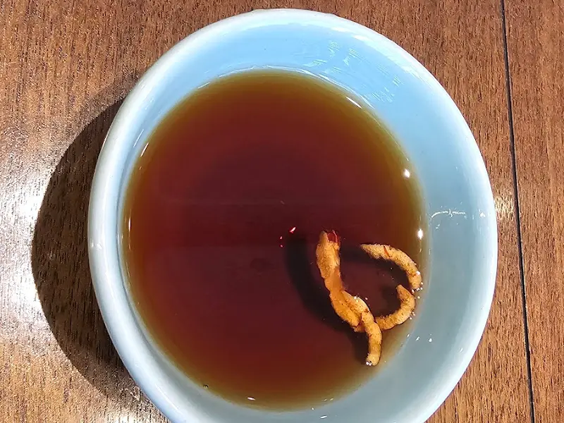 우설화에서 제공된 매실차 디저트