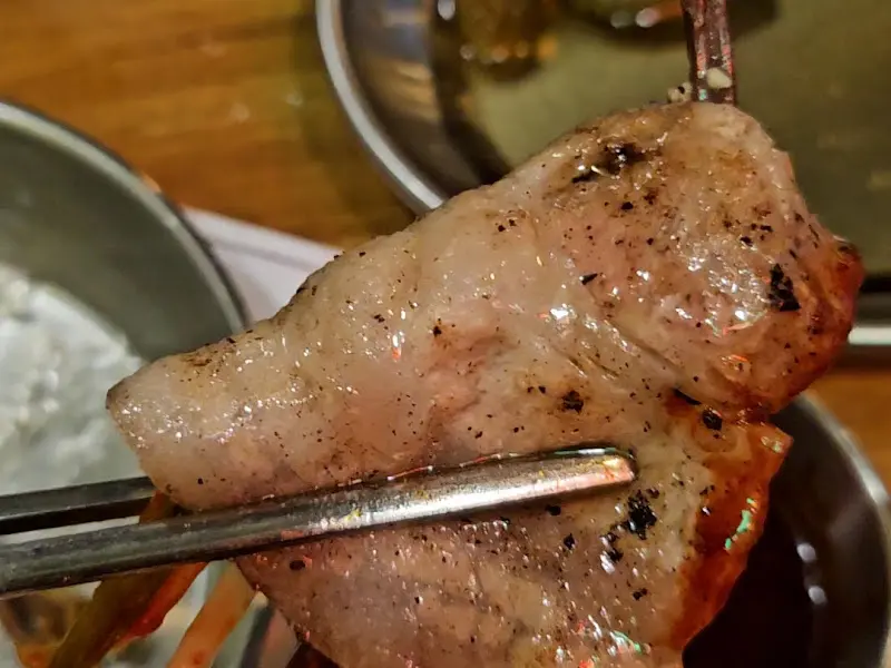 잘 익은 돼지고기