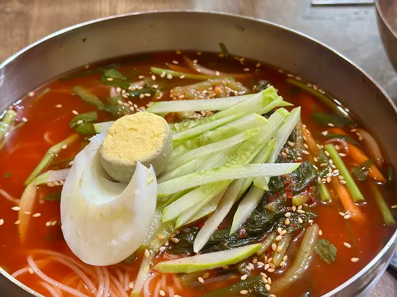 열무국수의 시원한 모습