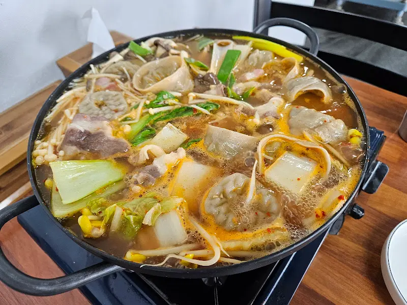 만두전골 완성 이미지