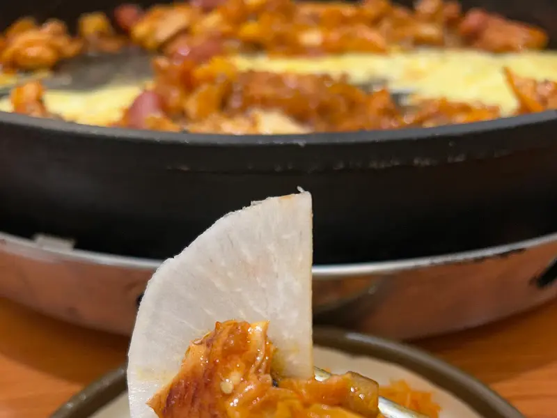 닭갈비와 쌈무