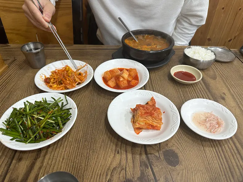 순대국밥 한 상 차림