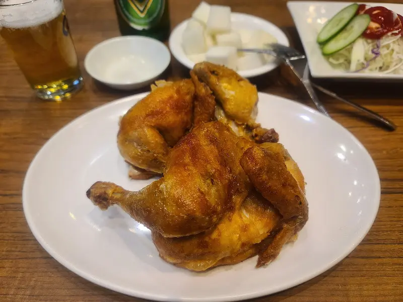 영양센터 통닭과 맥주