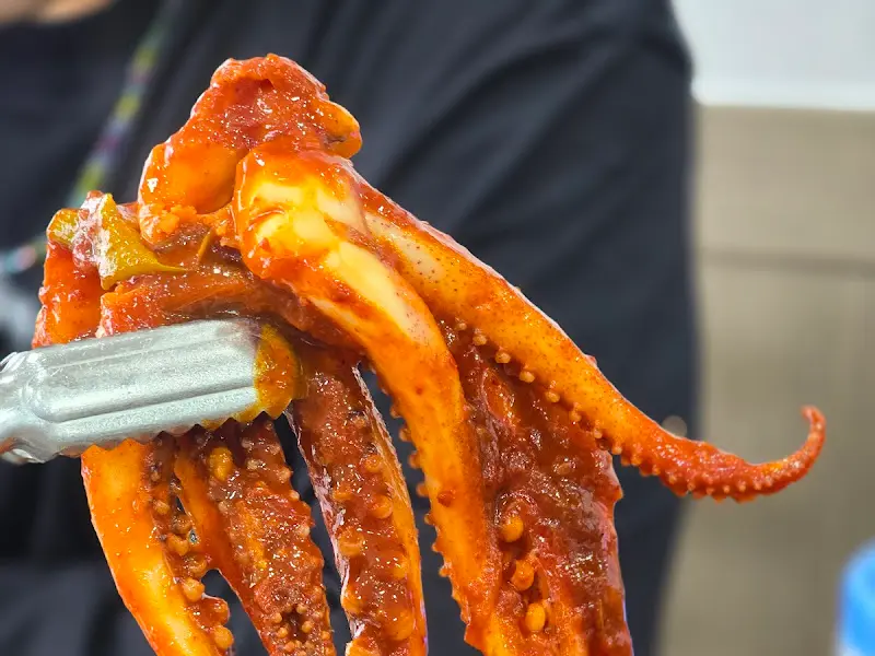 오징어 볶음 근접 샷