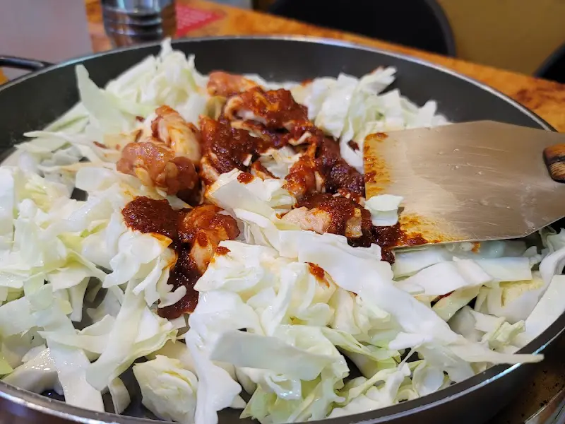 닭갈비 조리 전 모습