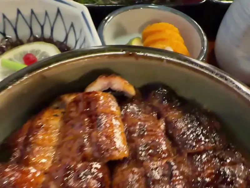 장어덮밥 클로즈업