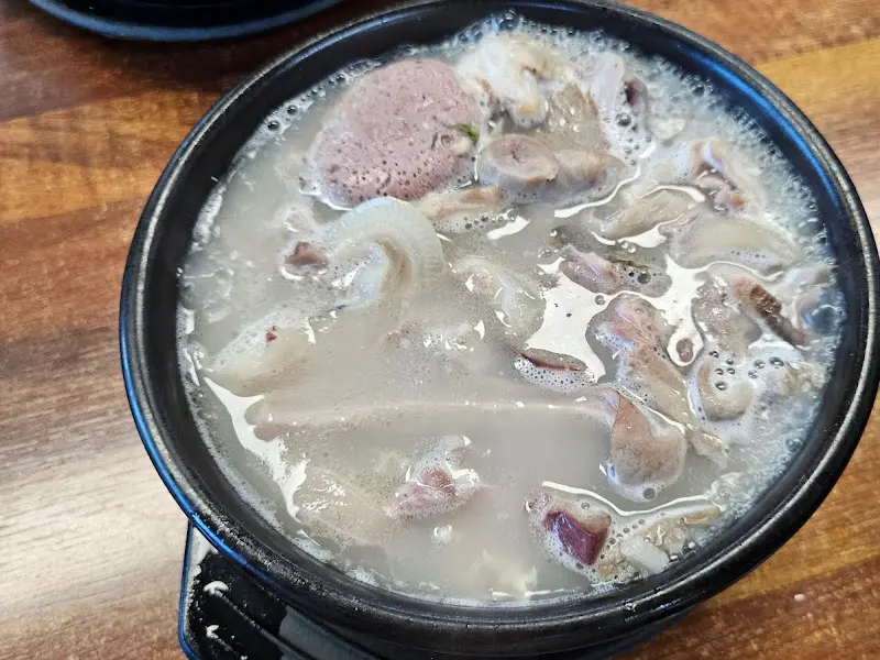 순대국밥 근접샷