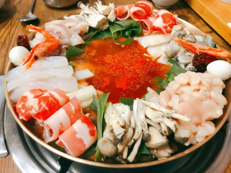 보글보글 끓고 있는 궁중전골