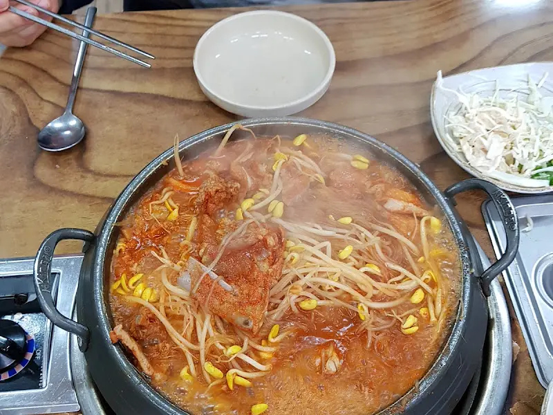 물갈비 끓는 모습