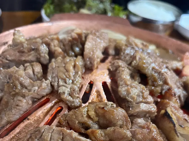 돼지갈비와 우동