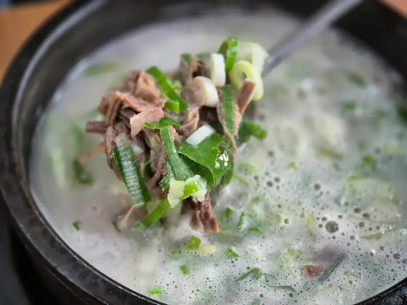 해장국 내용물
