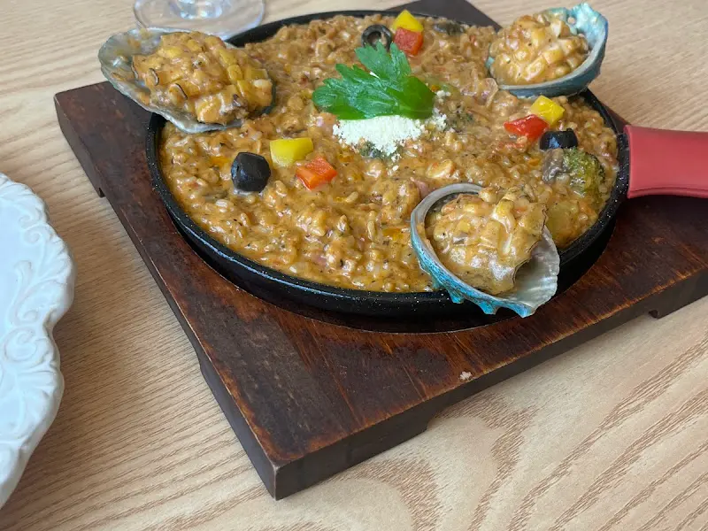 전복 크림 리조또의 비주얼