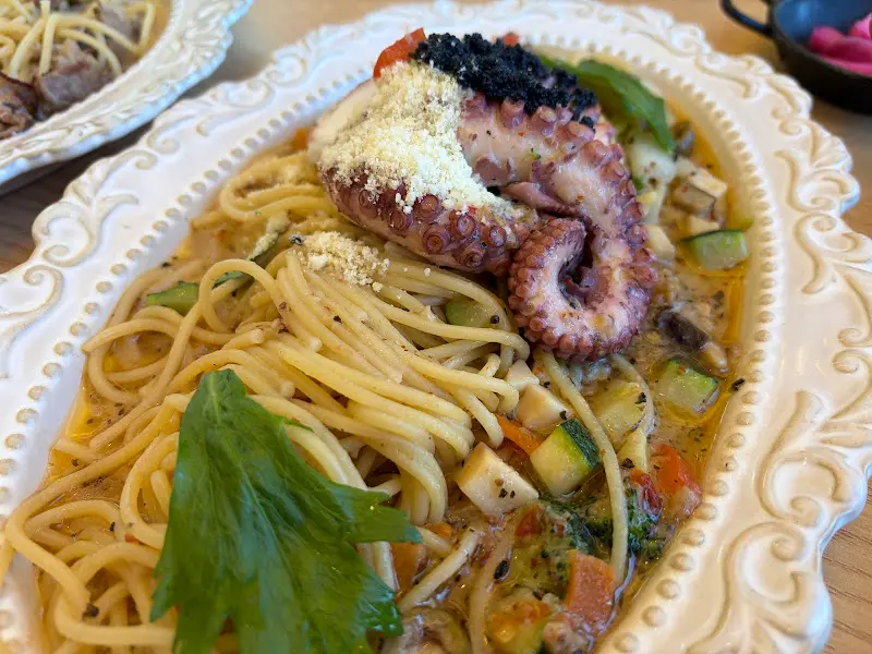 돌문어 오일 파스타