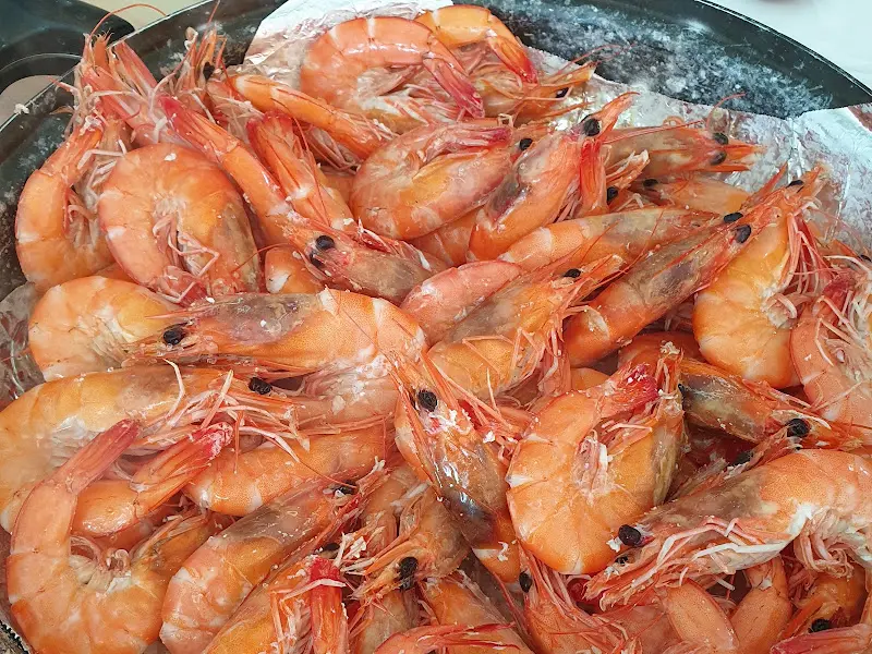 찜통 가득 담긴 새우