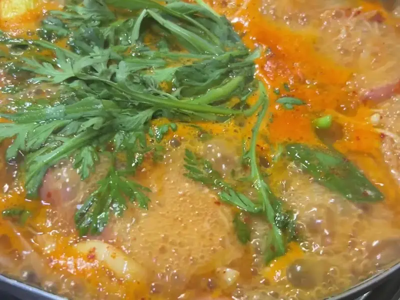부대찌개 클로즈업