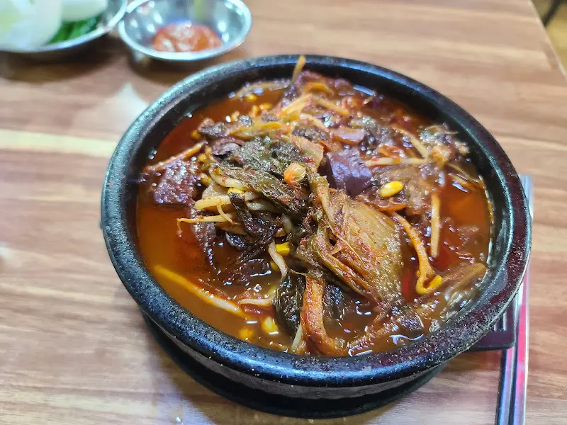 선지 해장국 건더기
