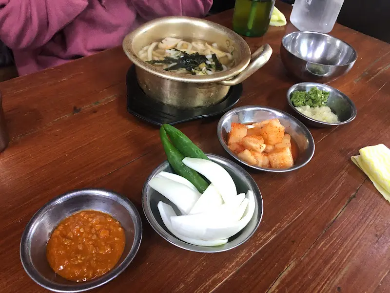 선지국수와 반찬