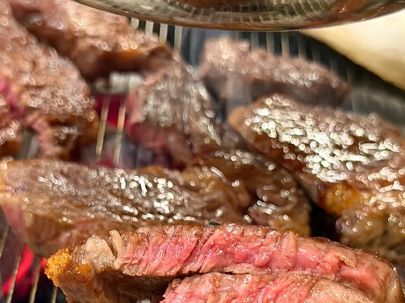 숯불 위 등심