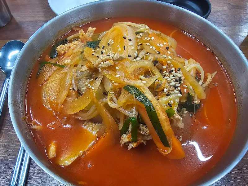 차돌짬뽕 비주얼