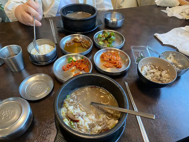 수제비와 반찬