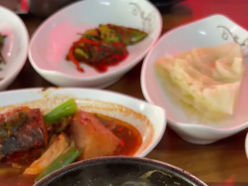 밑반찬 클로즈업