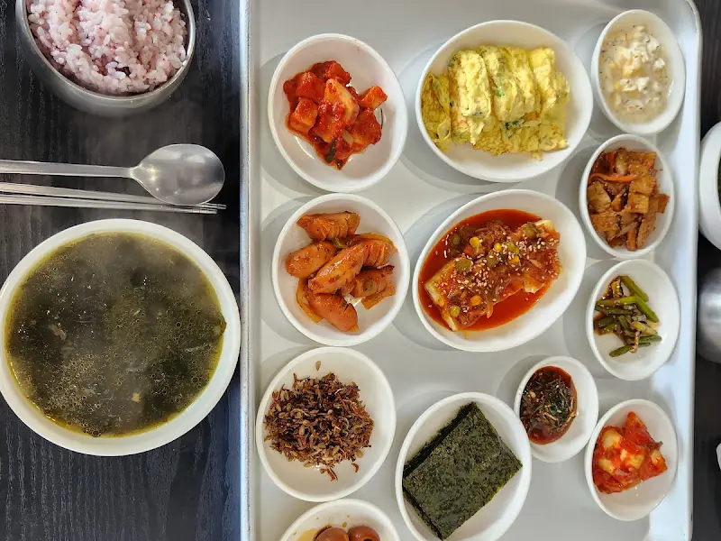 다양한 반찬 클로즈업