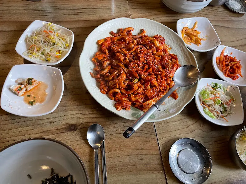 낙지볶음 한상차림