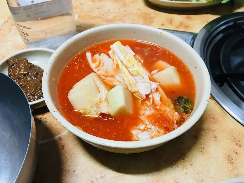 두메골감자탕 동치미