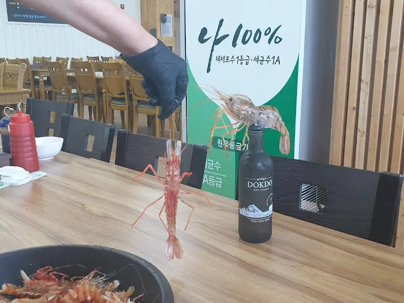 독도새우 크기 비교