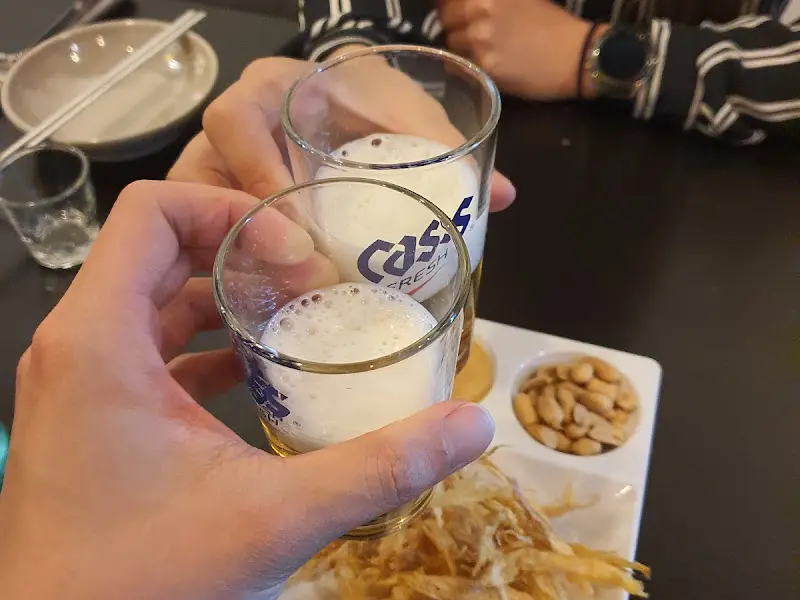 시원한 맥주 한 잔