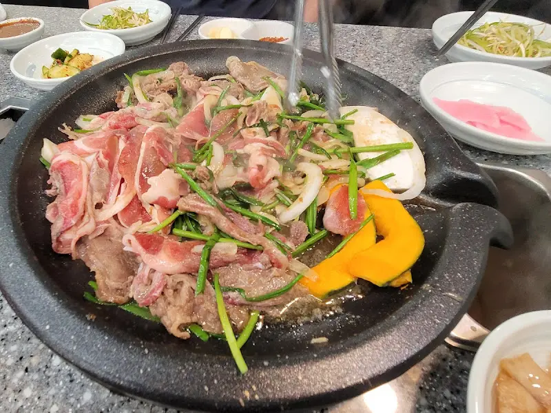 오리불고이 한상차림