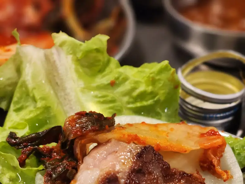 상추쌈에 싸먹는 고기