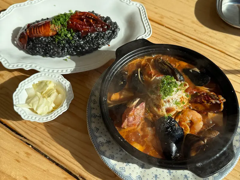 오징어 먹물 리조또