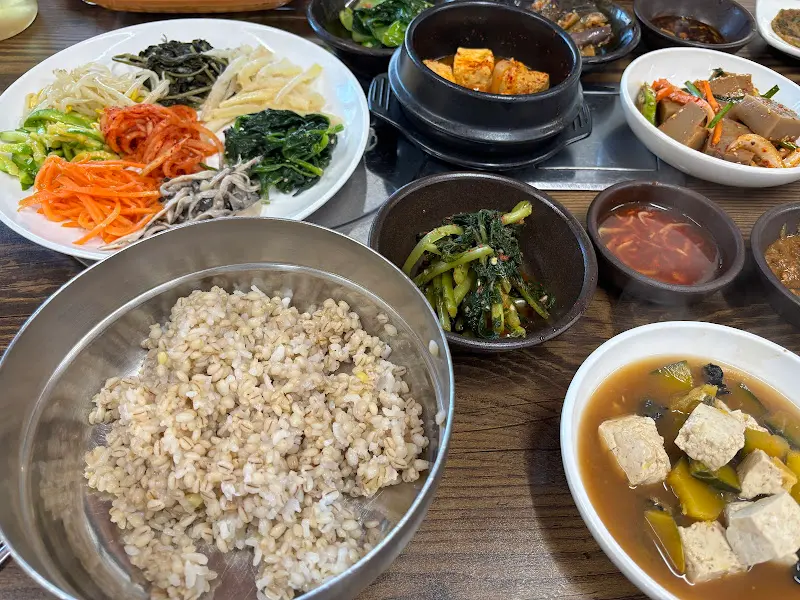 여러가지 반찬 클로즈업 사진