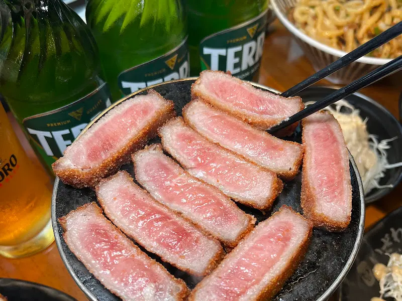 화로에 구워먹는 규카츠