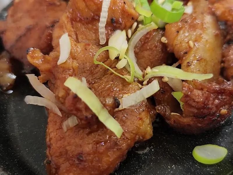 흑돼지 고추장 불고기 클로즈업