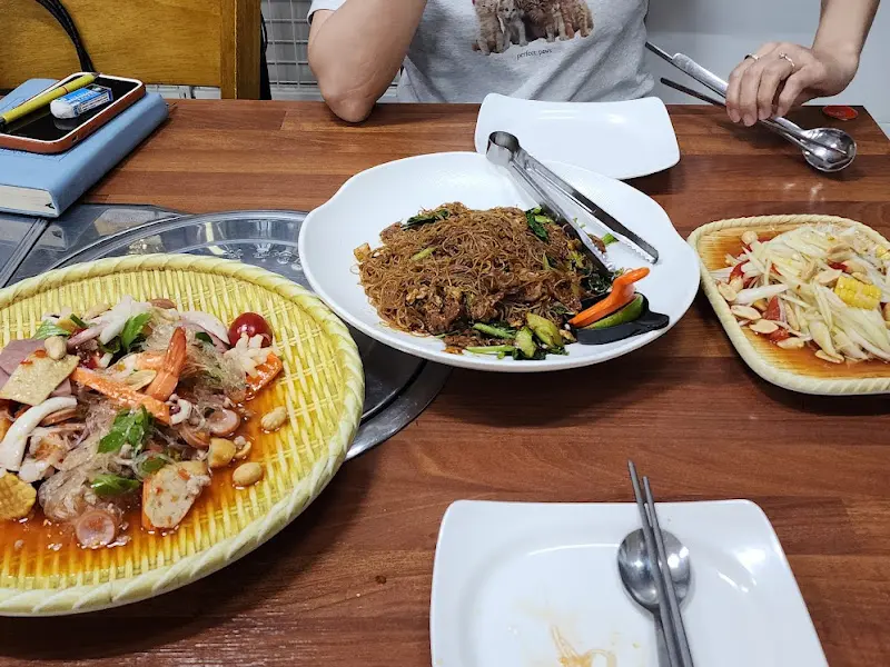 다양한 태국 음식 메뉴