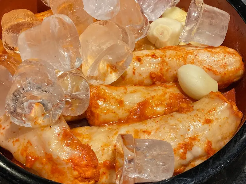 얼음과 함께 나온 대창