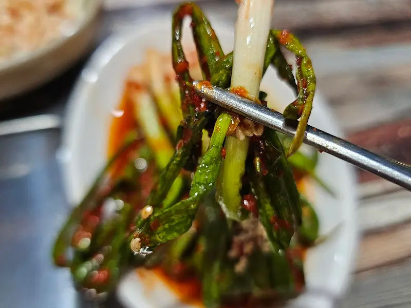 태백애 물닭갈비 파김치