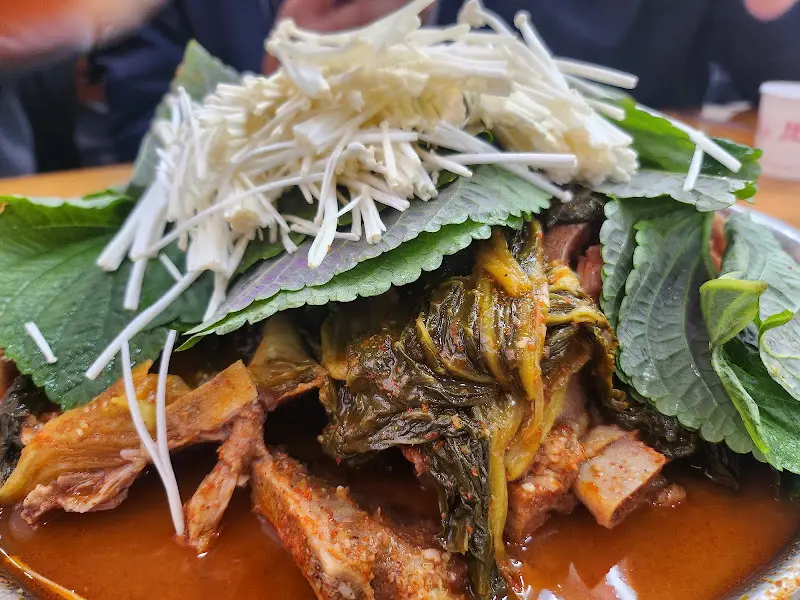 뼈다귀 전골 근접샷