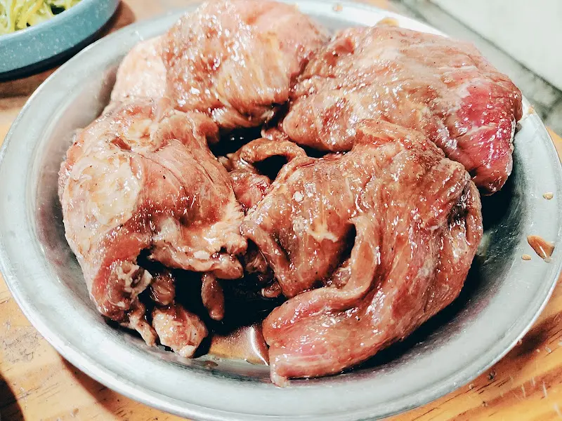 돼지갈비 한 상 차림