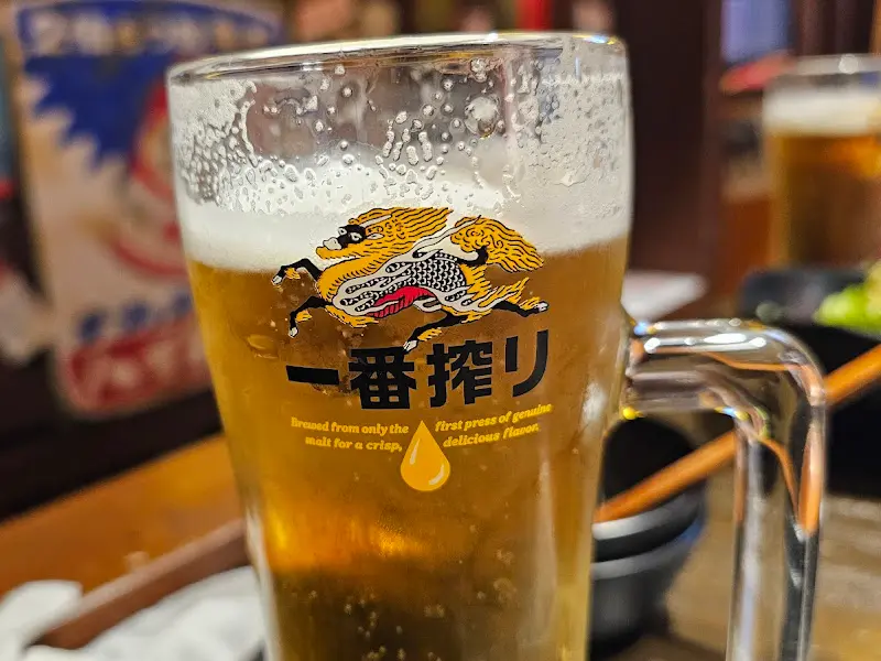 시원한 아사히 맥주