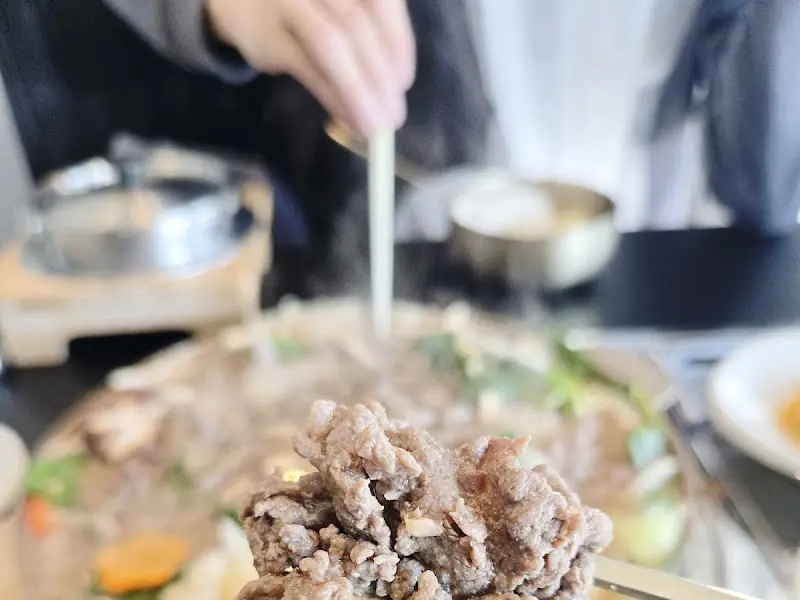 불고기 익어가는 모습