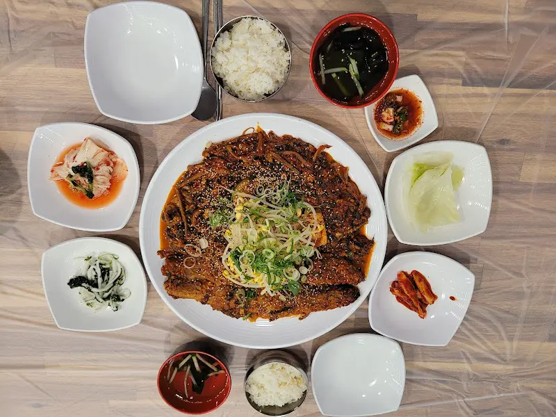 시래기 코다리찜 한 상 차림