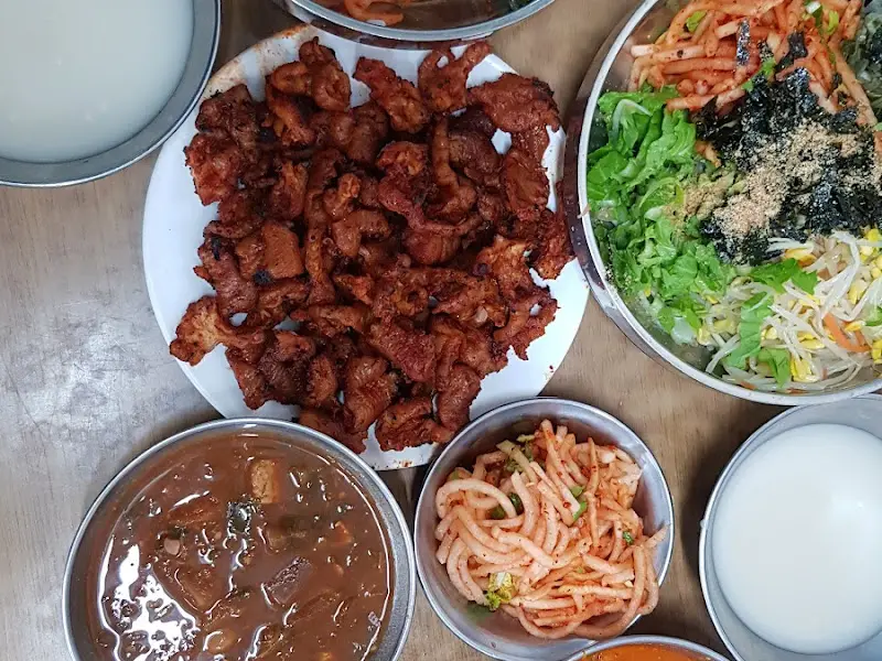 보리비빔밥과 닭발