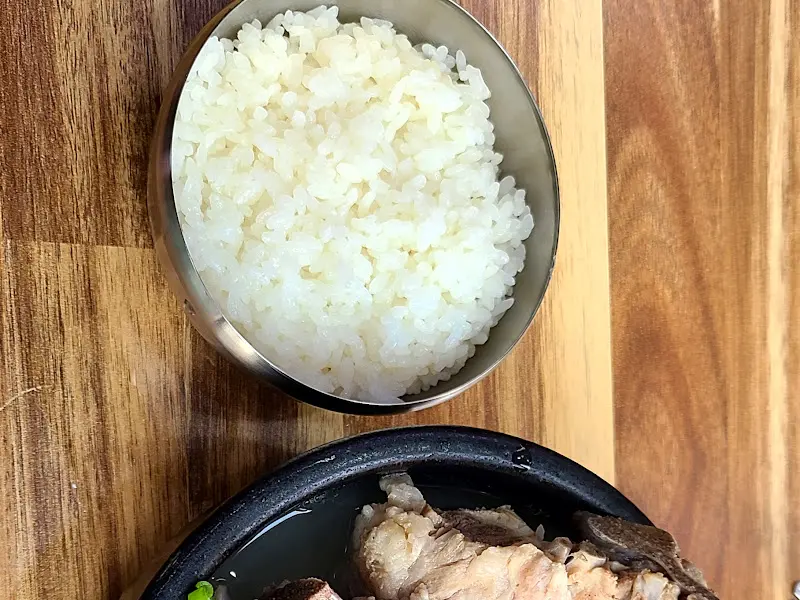 밥과 함께 즐기는 감자탕