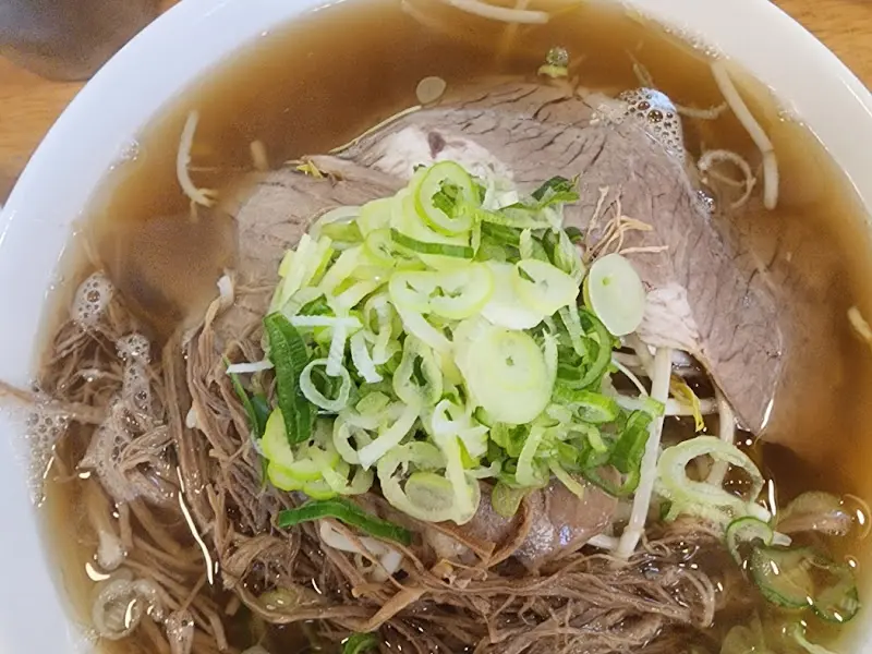 차돌 쌀국수 근접샷