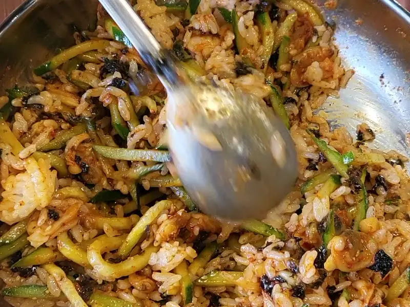 바지락 비빔밥