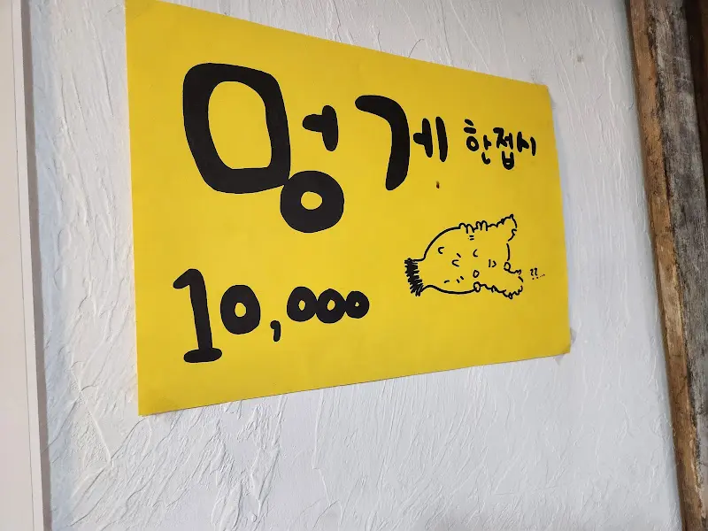 멍게 메뉴 안내